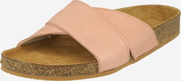 NINE TO FIVE Mules in Beige: front