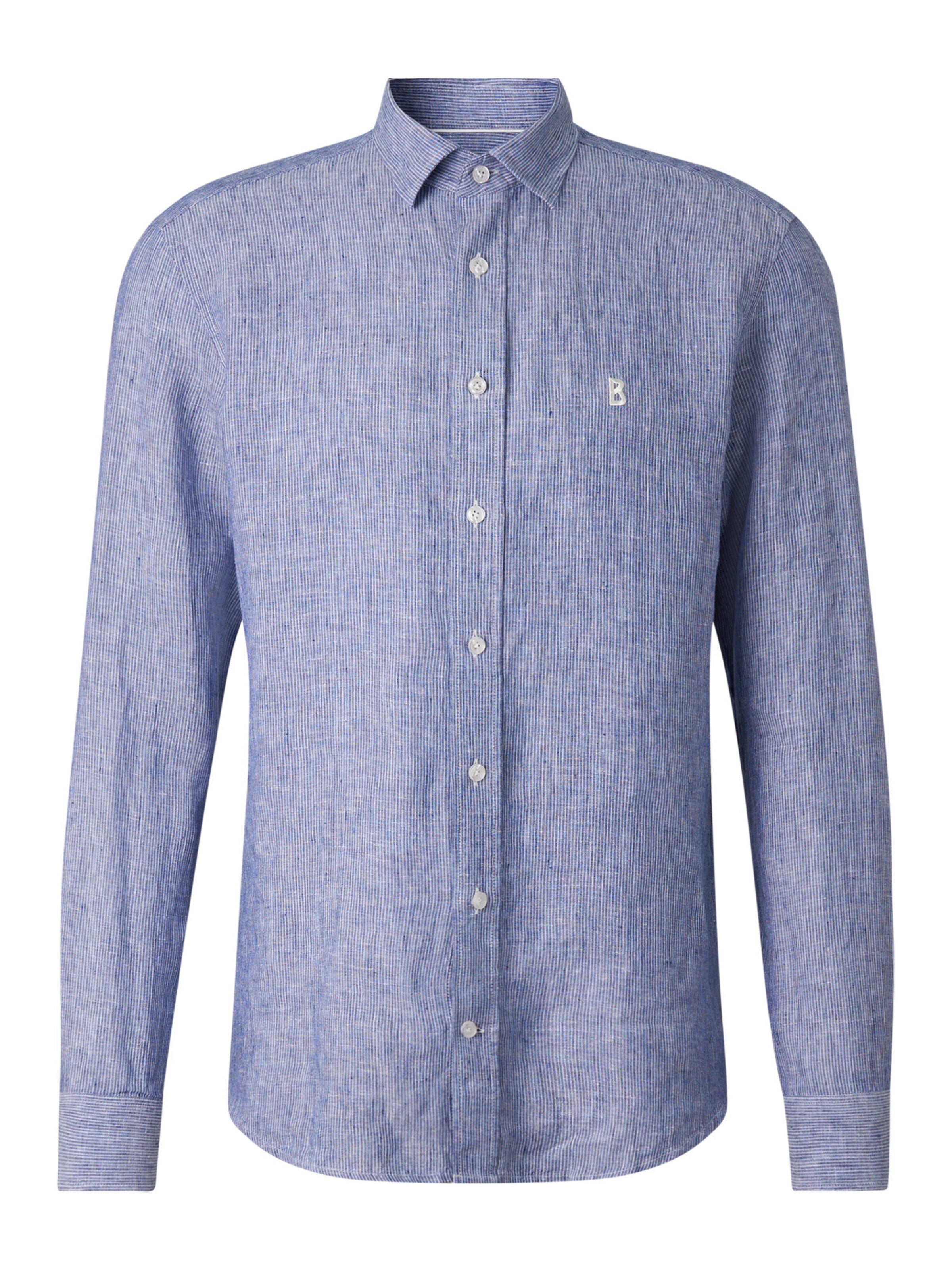 BOGNER Regular fit Button Up Shirt 'Timi' in Blue: front
