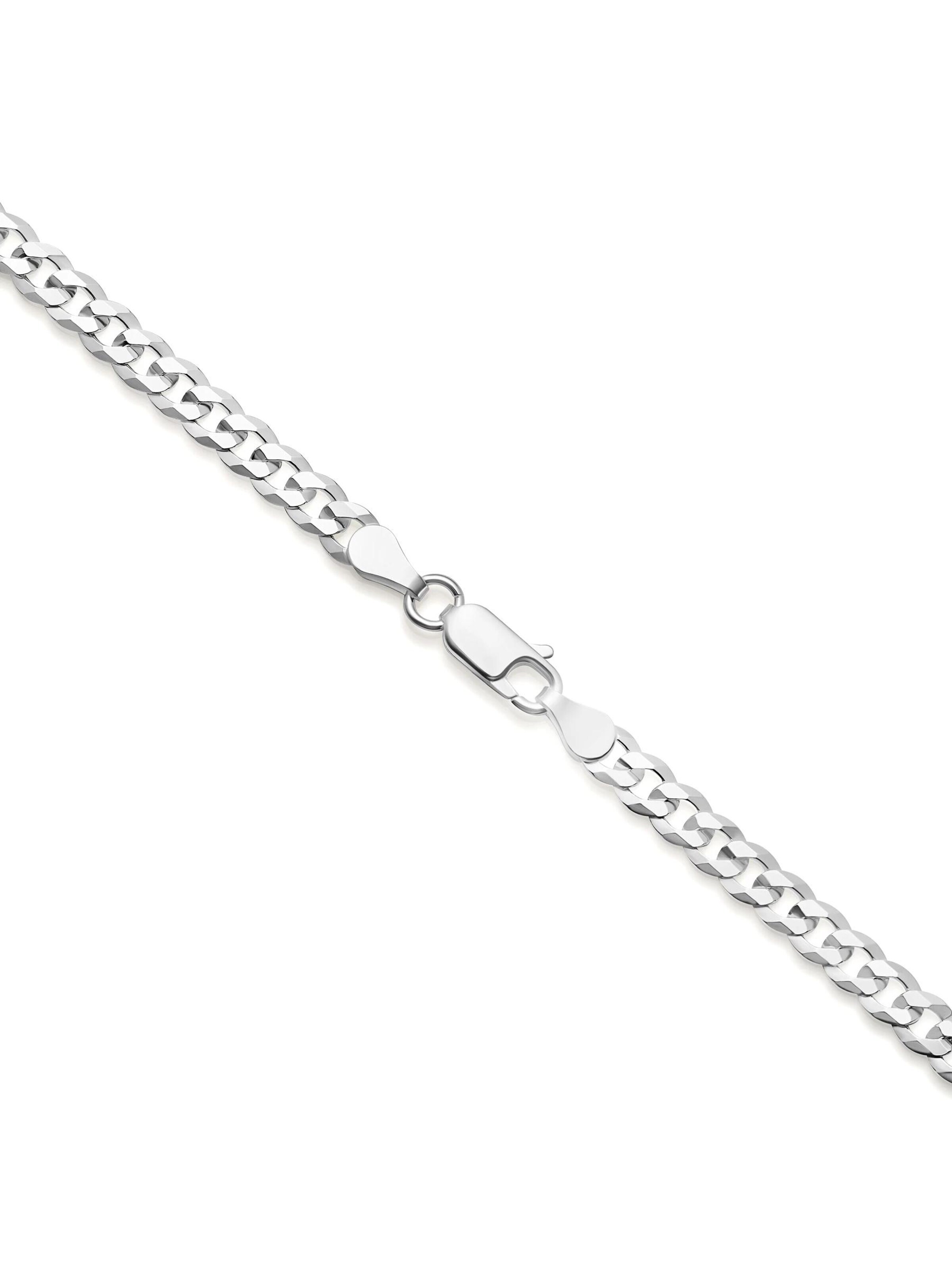 NTHIRTYTHREE Ketting 'Silberkette 925 Sterling Silber Panzer Stil Echtsilber 45cm-60cm Halskette - Bestpreis - Damen Herren mit Schmuckbox - Sale 31.08.2026' in Zilver