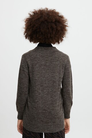 ICHI Knit cardigan 'Marat' in Brown