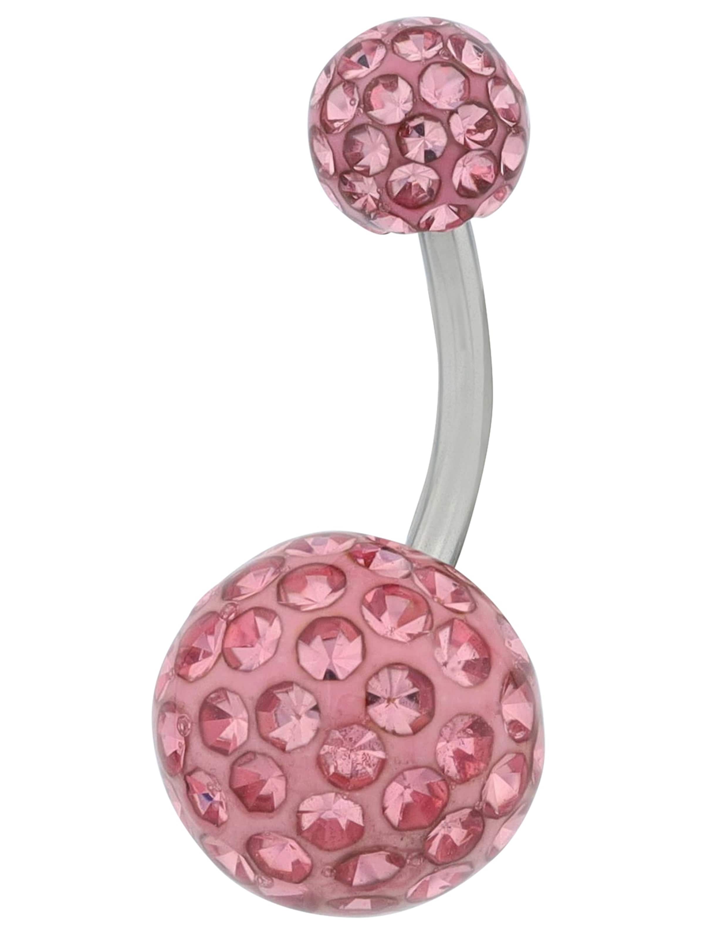 Akzent Piercings 'langlebig' in Pink: front
