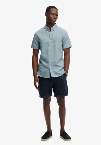 Superdry & Co Comfort Fit Hemd in Blau