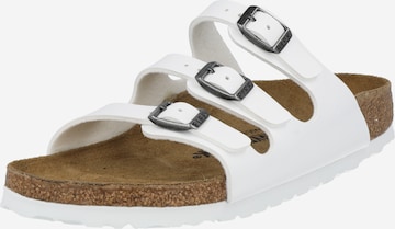 BIRKENSTOCK Plätu 'Florida', värv valge: eest vaates