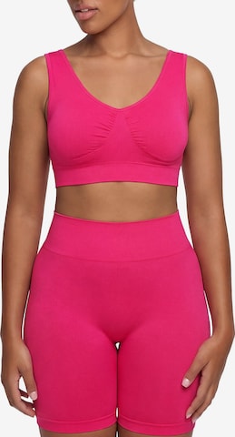 Soutien-gorge 'Comfy Bra' cfab by creamy fabrics en rose : devant