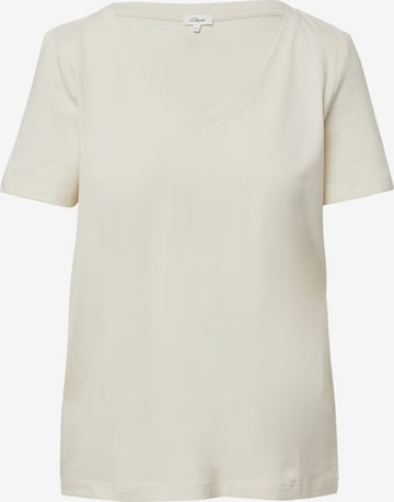 T-shirt s.Oliver en beige : devant