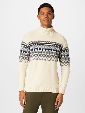 INDICODE JEANS Sweater 'Tarly' in White: front