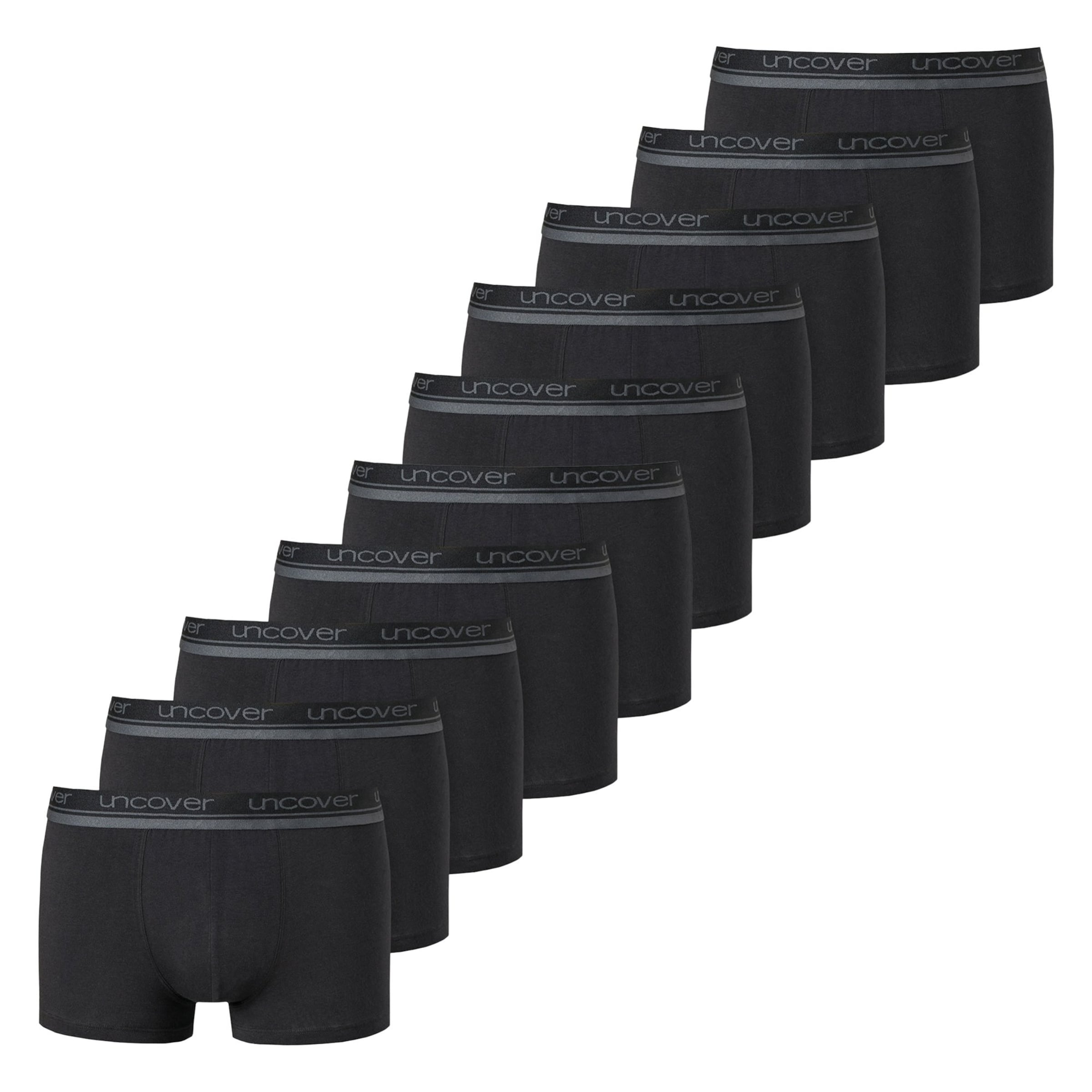 uncover by SCHIESSER - Calzoncillo boxer en negro: frente