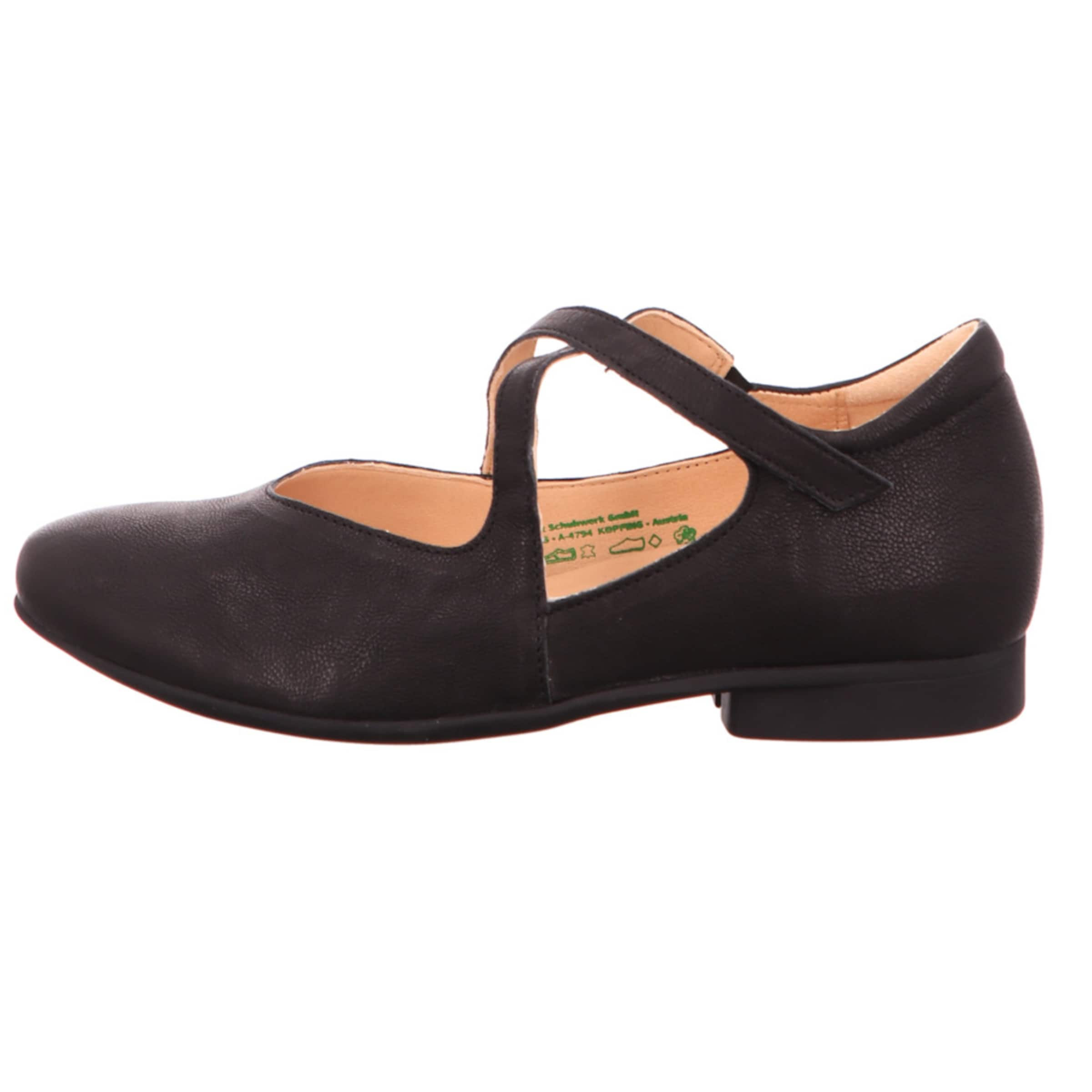 THINK! Ballerina met riempjes in Bruin