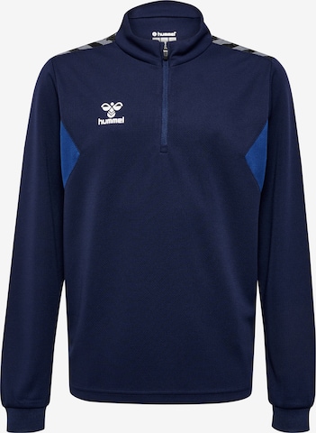 Hummel Sportief sweatshirt 'AUTHENTIC' in Blauw: voorkant