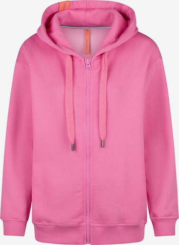Veste de survêtement 'Tope' salzhaut en rose : devant