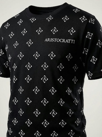 Maglietta 'ÈCLAT – Premium Signature Cotton T-Shirt' di ARISTOCRATTI in nero