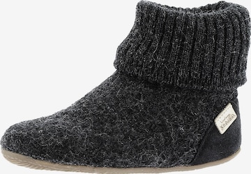 Living Kitzbühel Hausschuh 'Schurwolle' in Grau: Vorderseite