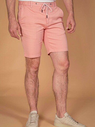 Suitable Slimfit Broek 'Ferdinand' in Roze: voorkant