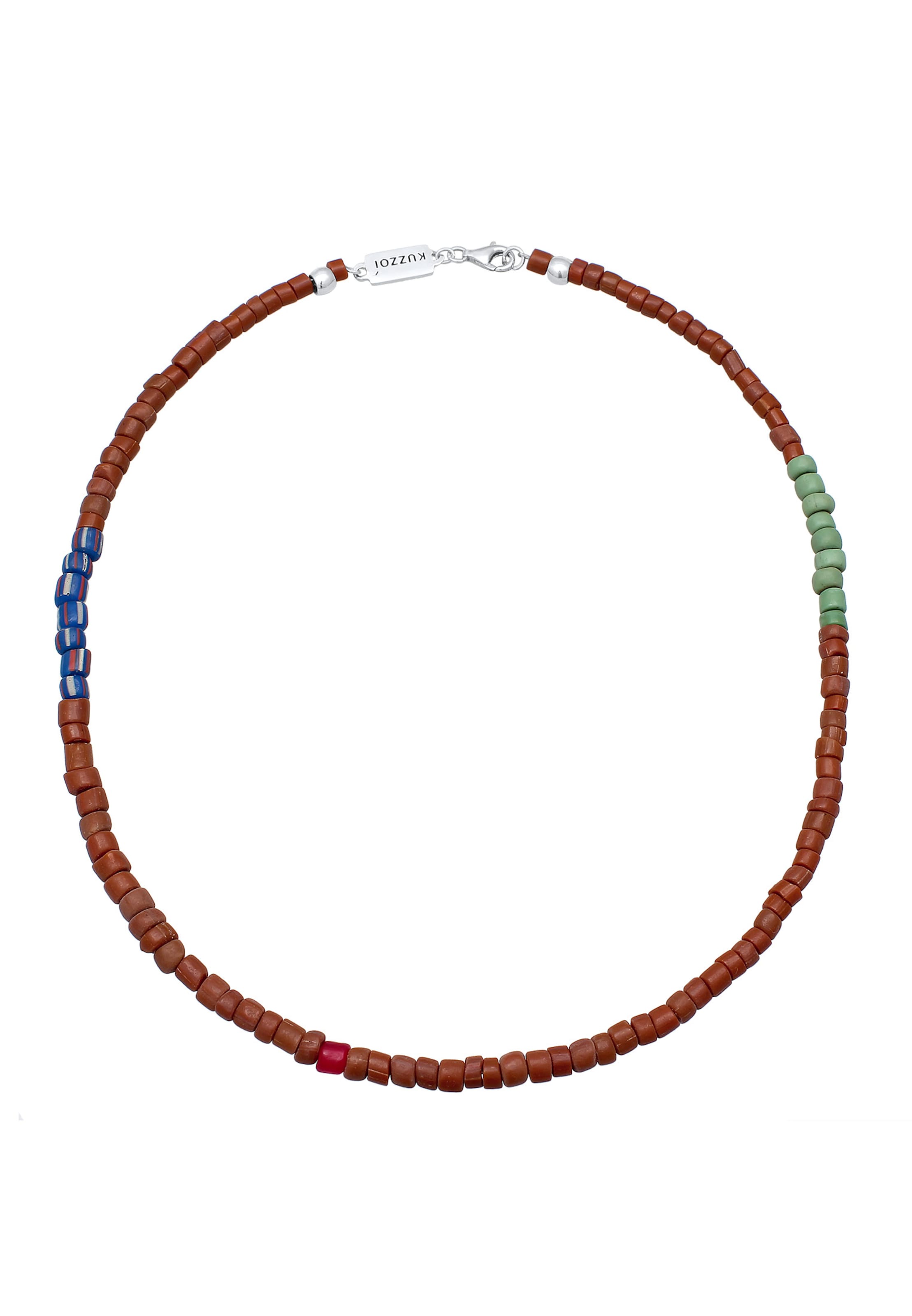 KUZZOI Kette 'Boho' in Braun: Vorderseite