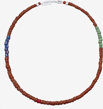 KUZZOI Necklace 'Boho' in Brown: front