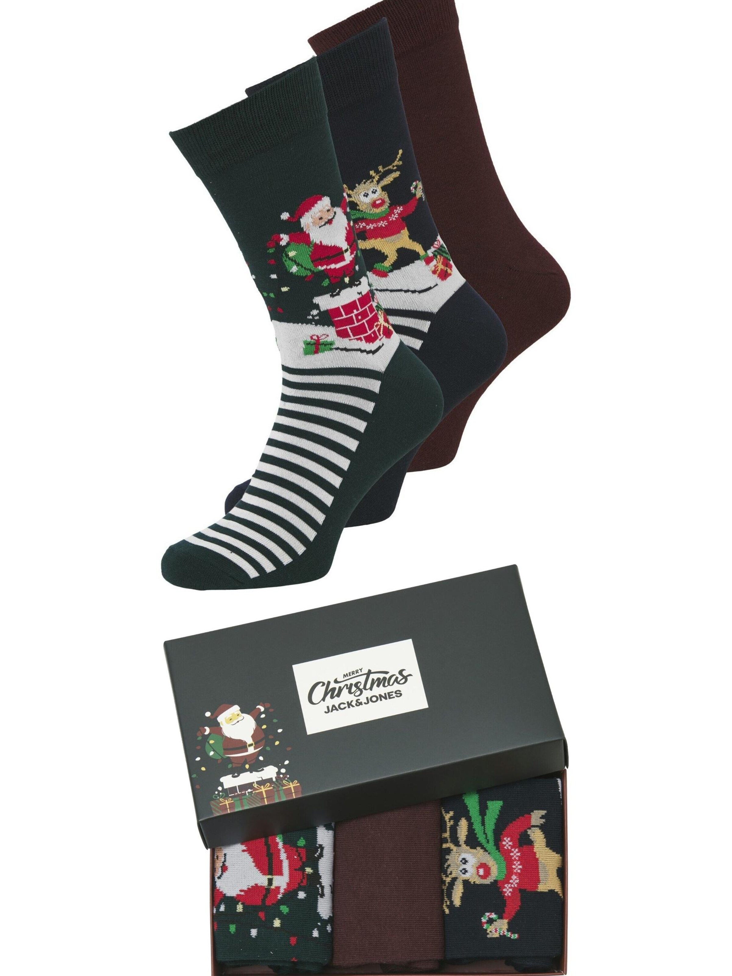 Jack & Jones Junior Sokken 'JACSNOWY Christmas Giftbox' in Gemengde kleuren