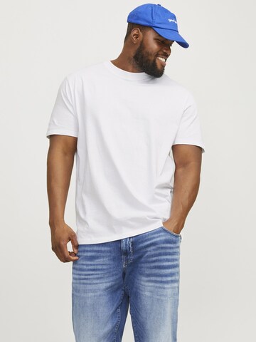 T-Shirt 'JJEBradley' Jack & Jones Plus en blanc : devant