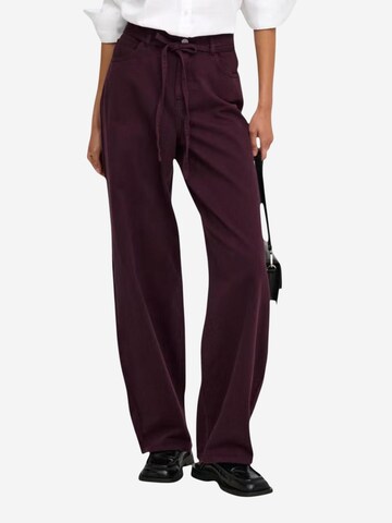 Jeans 'ONLGIANNA-SILLA MW ST BELT PANT PNT NOOS 15372521' di ONLY in lilla: frontale