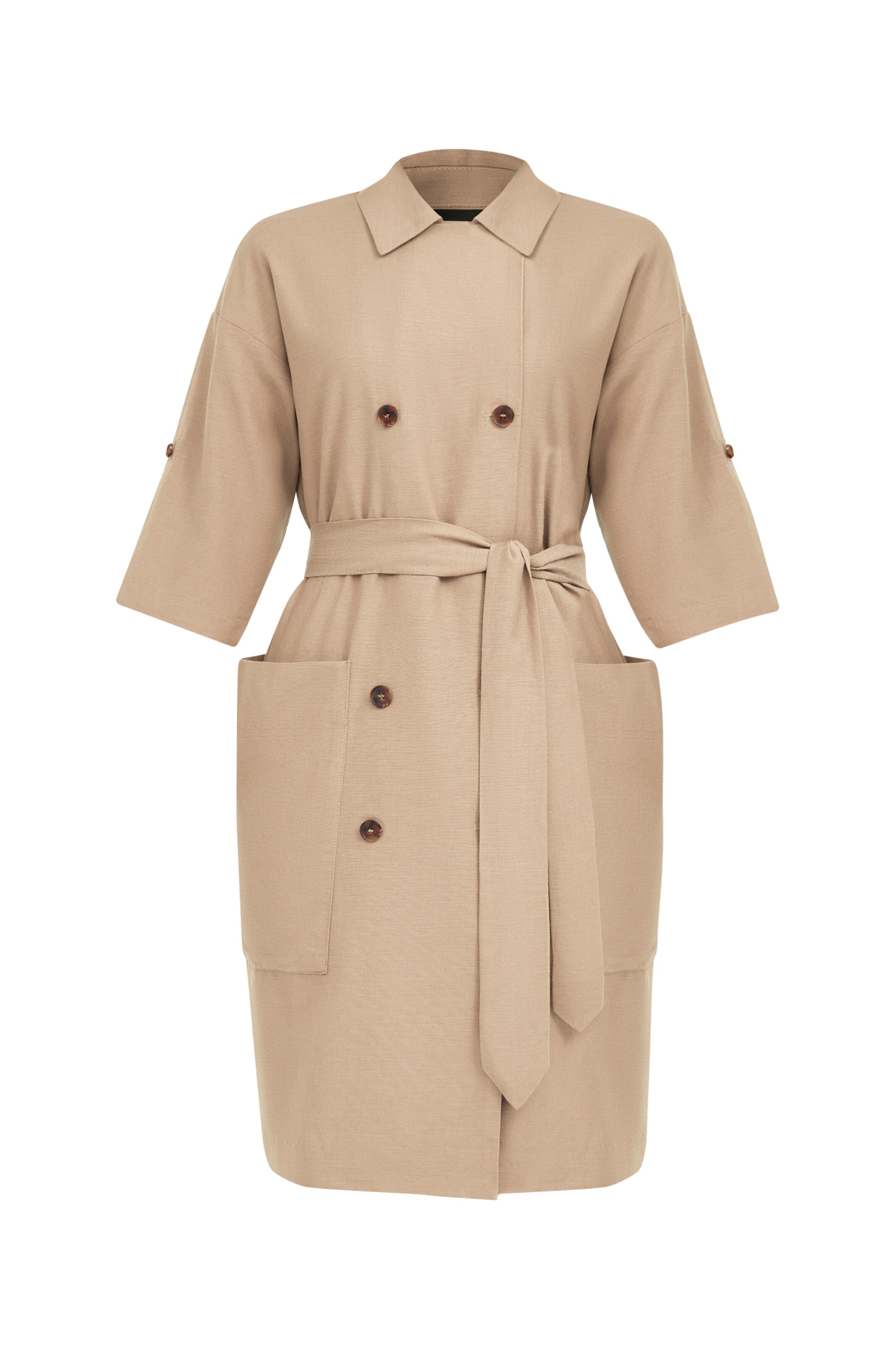 Finn Flare Shirt dress in Beige: front