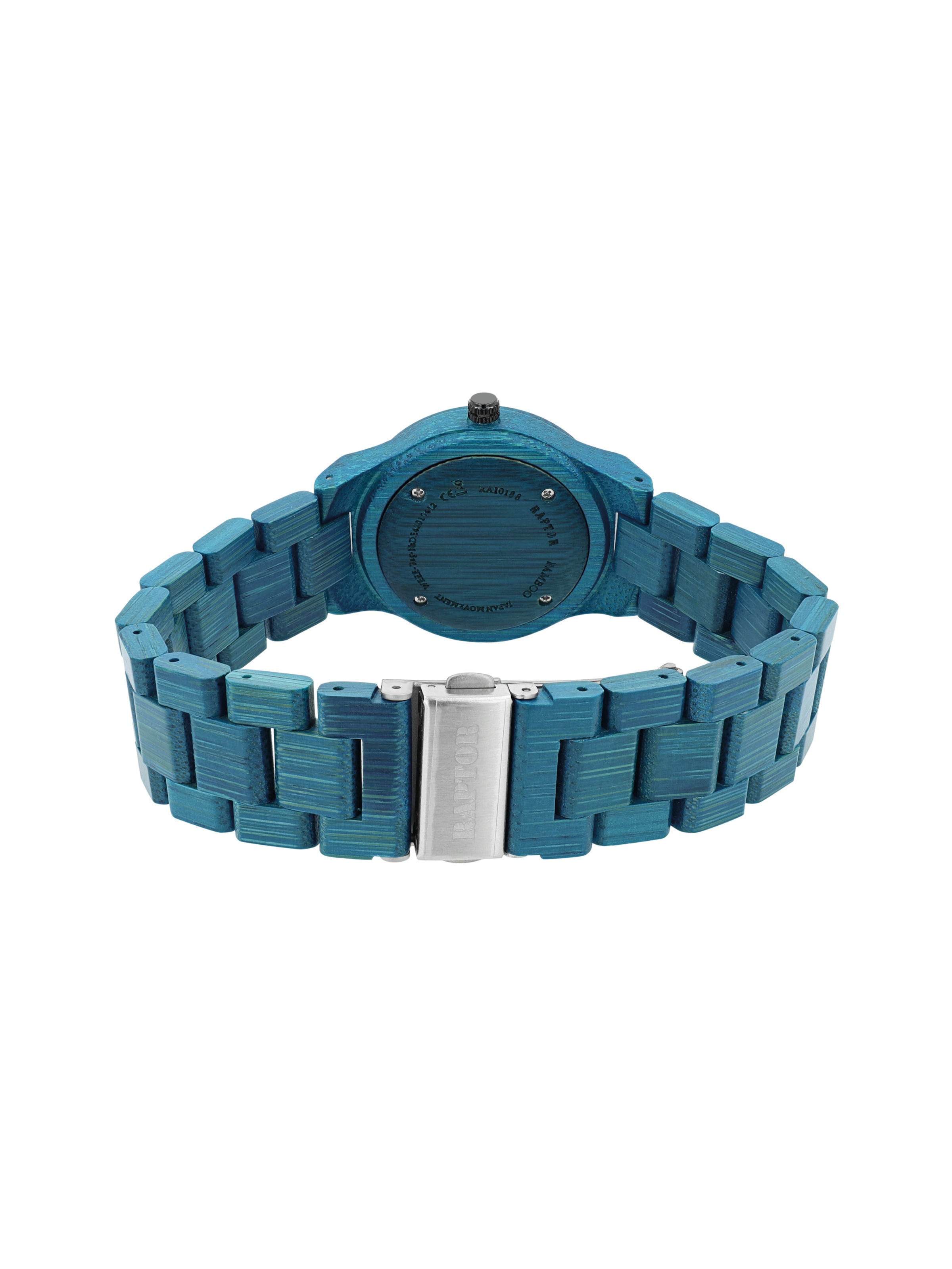 Raptor Analog Watch 'Raina, silberfarbig, Mineralglas' in Blue
