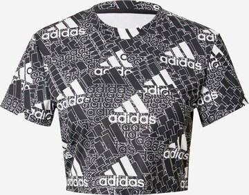 ADIDAS SPORTSWEAR Funkcionális felső 'Aeroready Logo Print' - fekete: elől