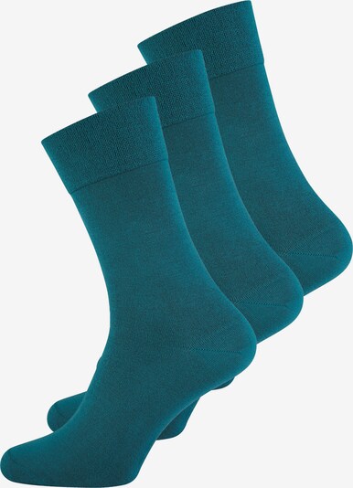ELBEO Freizeitsocken ' 3er-Pack Sensitive Bamboo ' in petrol, Produktansicht