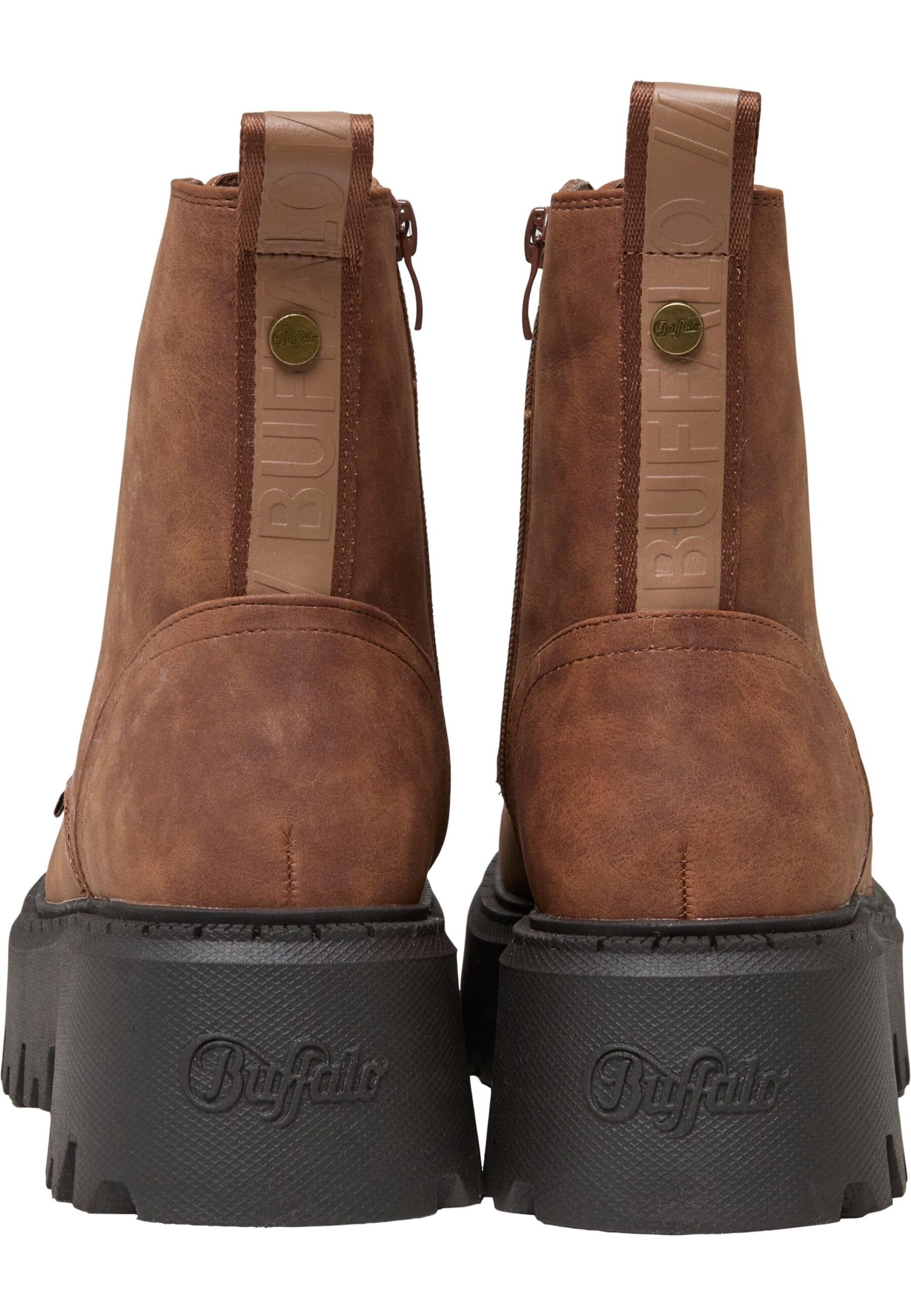 Bottines à lacets 'Aspen' BUFFALO en marron