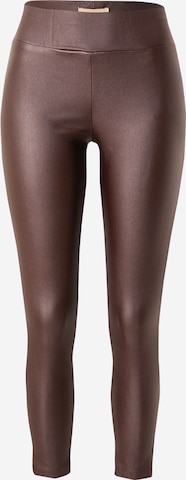 Soyaconcept - Skinny Leggings 'Pam 2-B' en marrón: frente