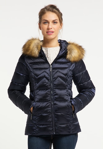 Usha Winterjas in Blauw: voorkant