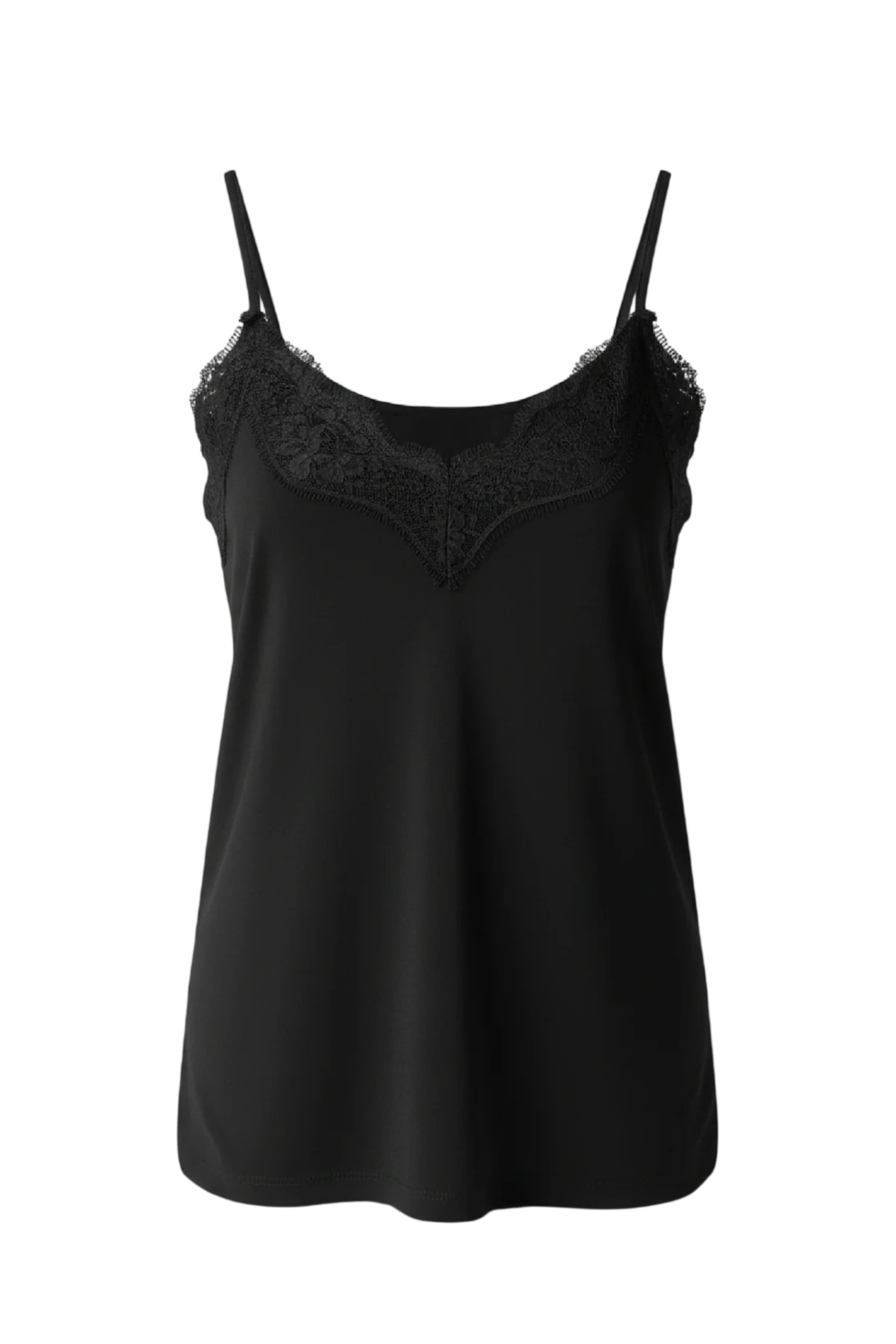 Alexa Dash Top in Zwart: voorkant