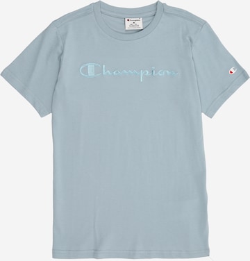 Champion Authentic Athletic Apparel T-Shirt in Blau: Vorderseite