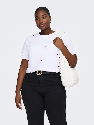 ONLY Carmakoma - Camiseta 'CARKETTY' en blanco: frente