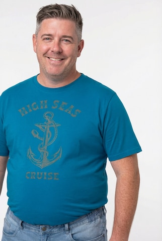 Men Plus Shirt in Blauw