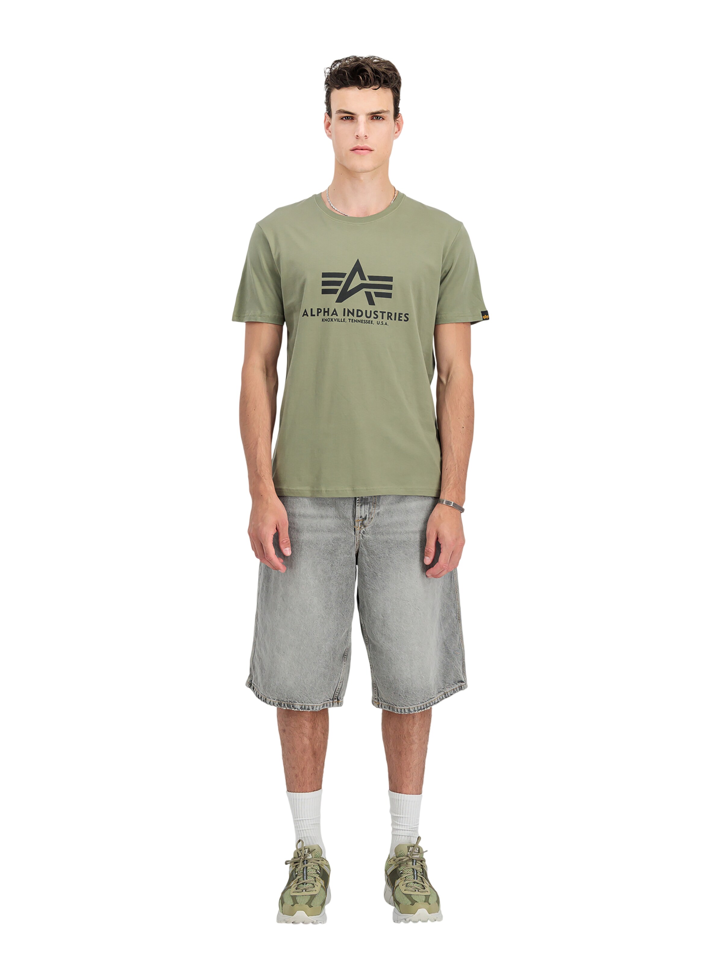 ALPHA INDUSTRIES Shirt 'Basic 2 Pack'‌‌‌‌‌‌‌‌ in Rot