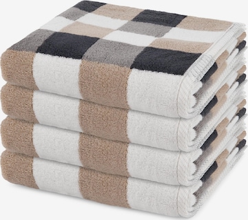 ROSS Towel in Brown: front