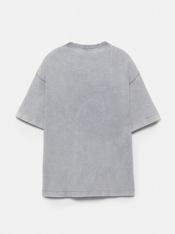 Pull&Bear Shirt 'STWD' in Grey