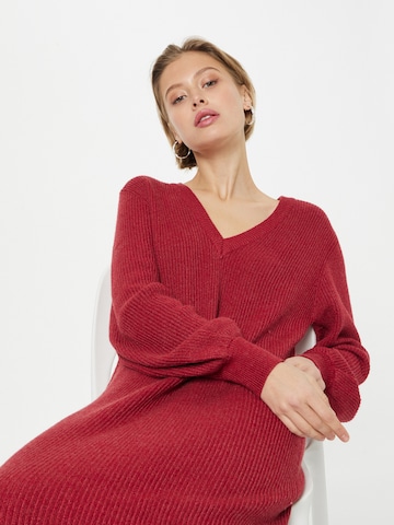 Rochie tricotat 'MALENA' de la OBJECT pe roșu