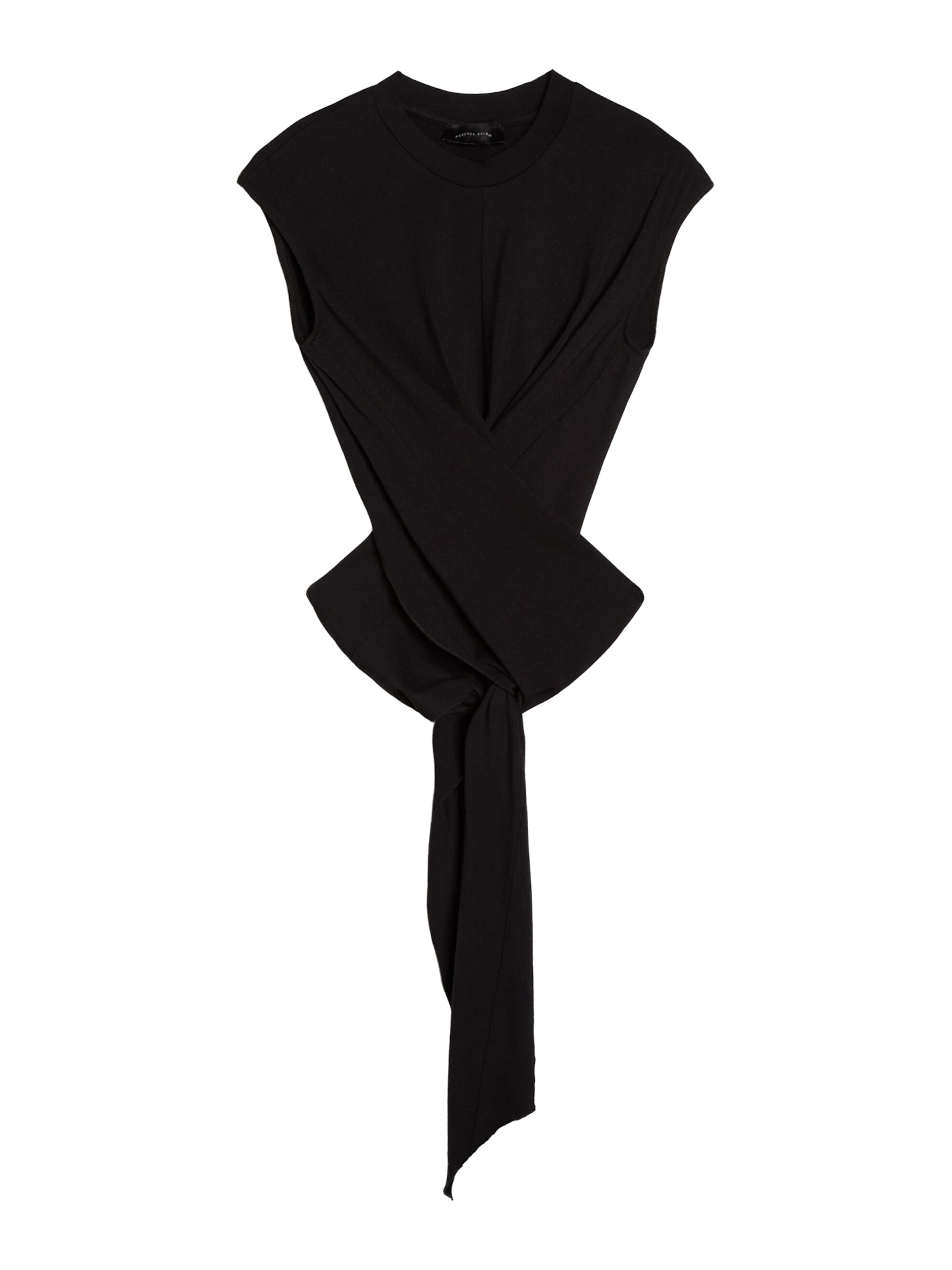 Tricou de la Bershka pe negru: față