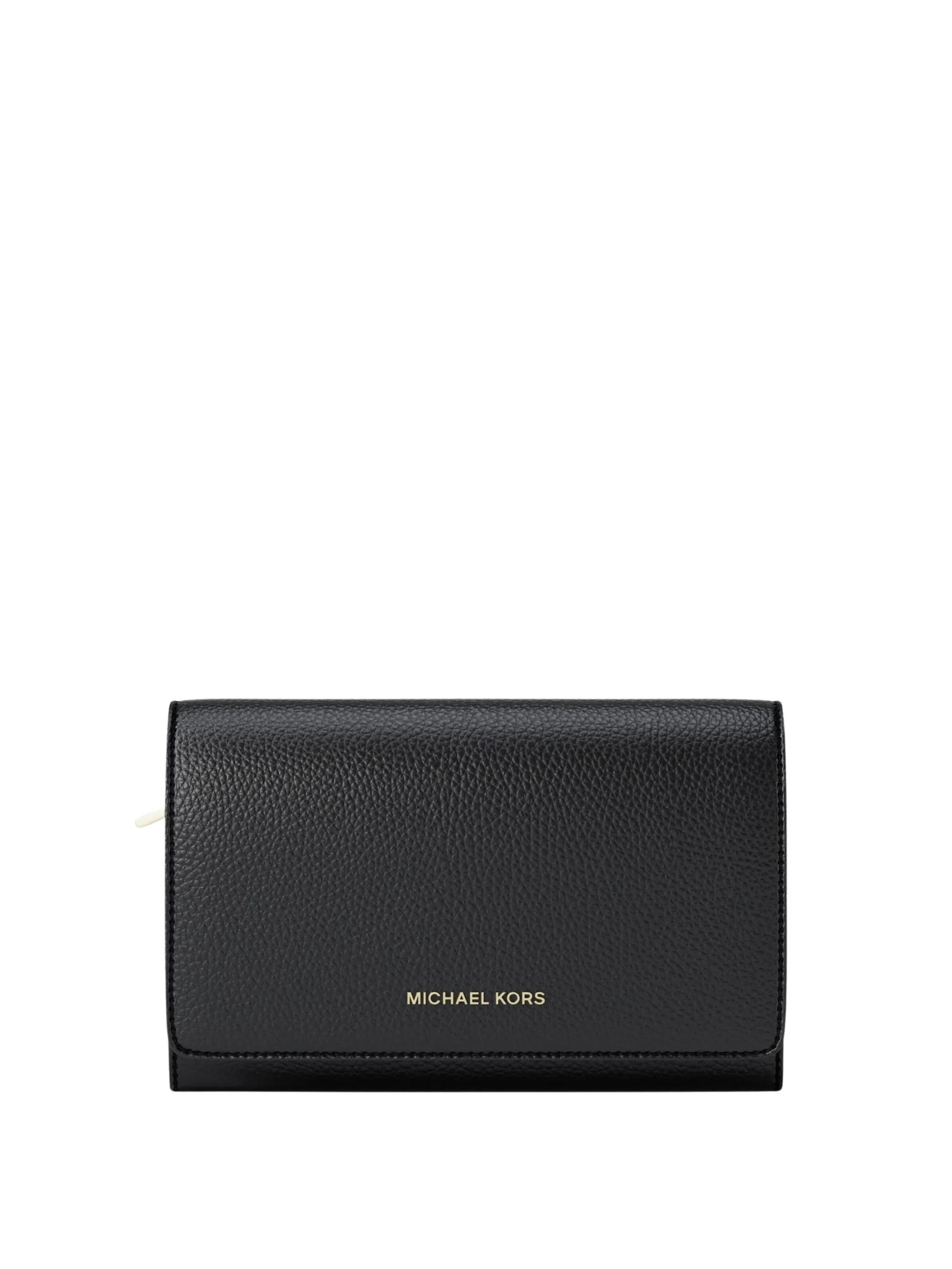 Michael Kors Plånbok 'MICHAEL KORS JET SET WALLET Portafoglio' i svart: framsida