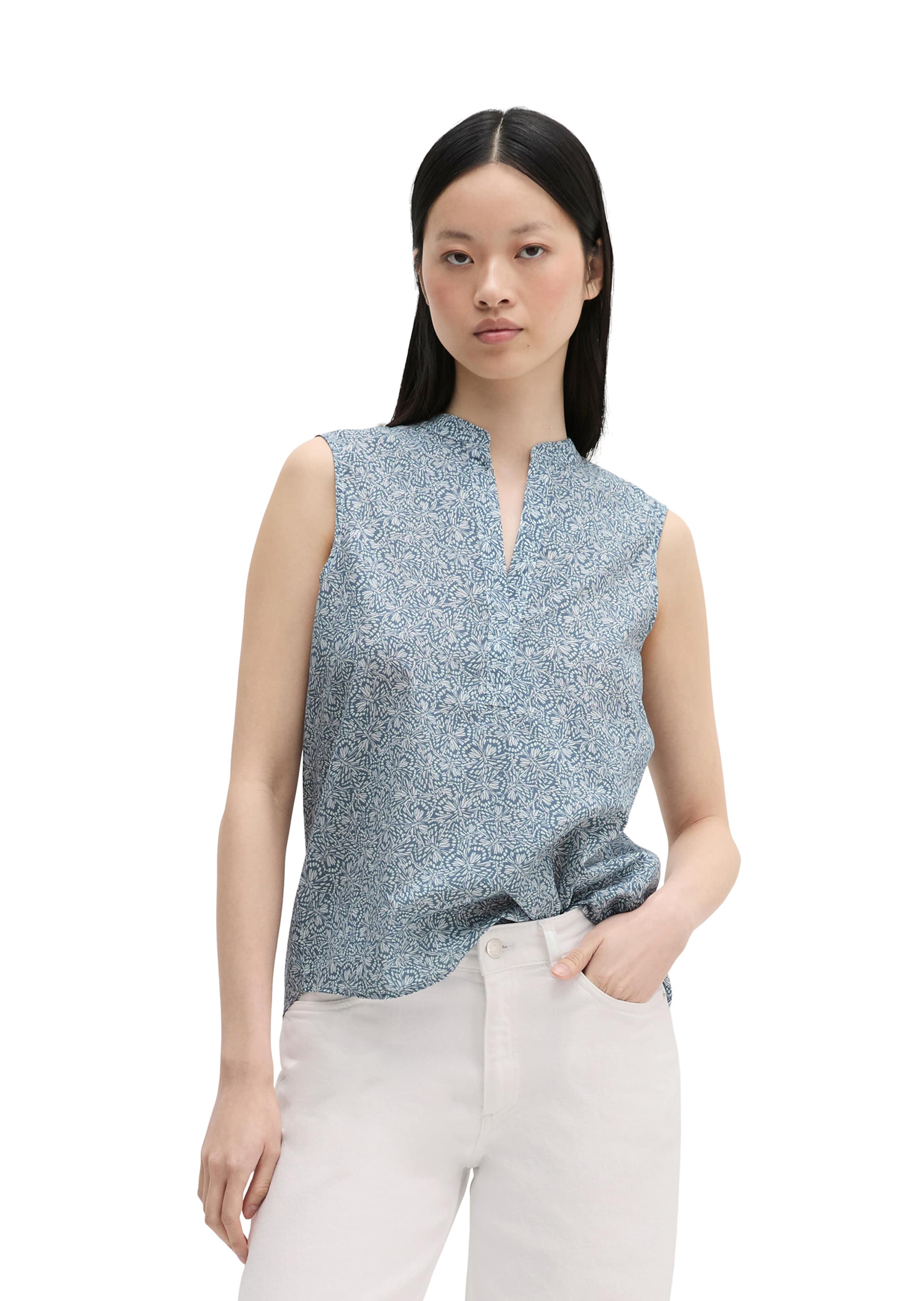 Marc O'Polo Bluse in Blau: Vorderseite