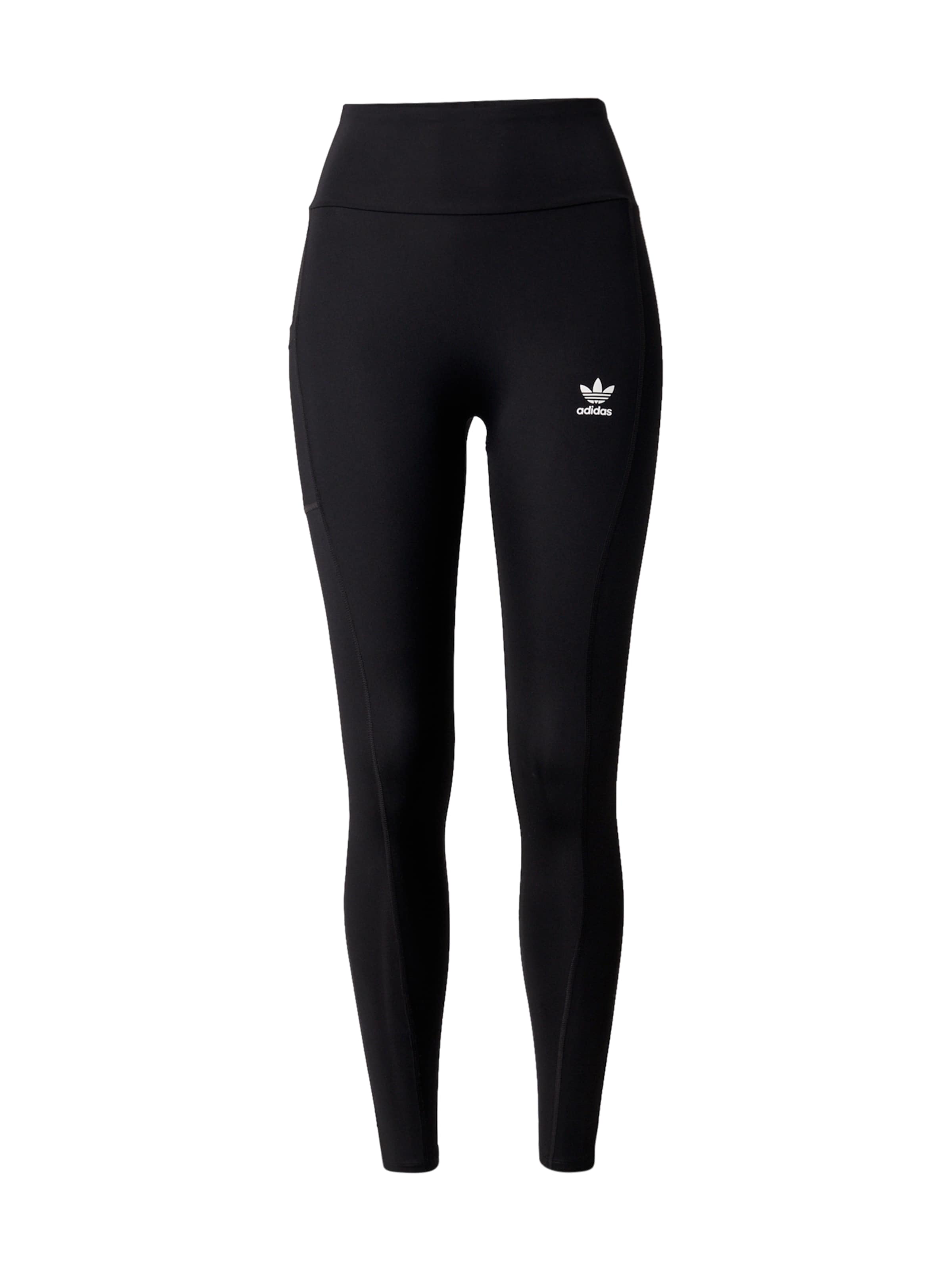 ADIDAS ORIGINALS - Skinny Leggings 'ESS' em preto: frente