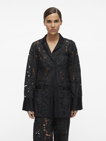 ROUGE EDIT Bluse i sort: forside