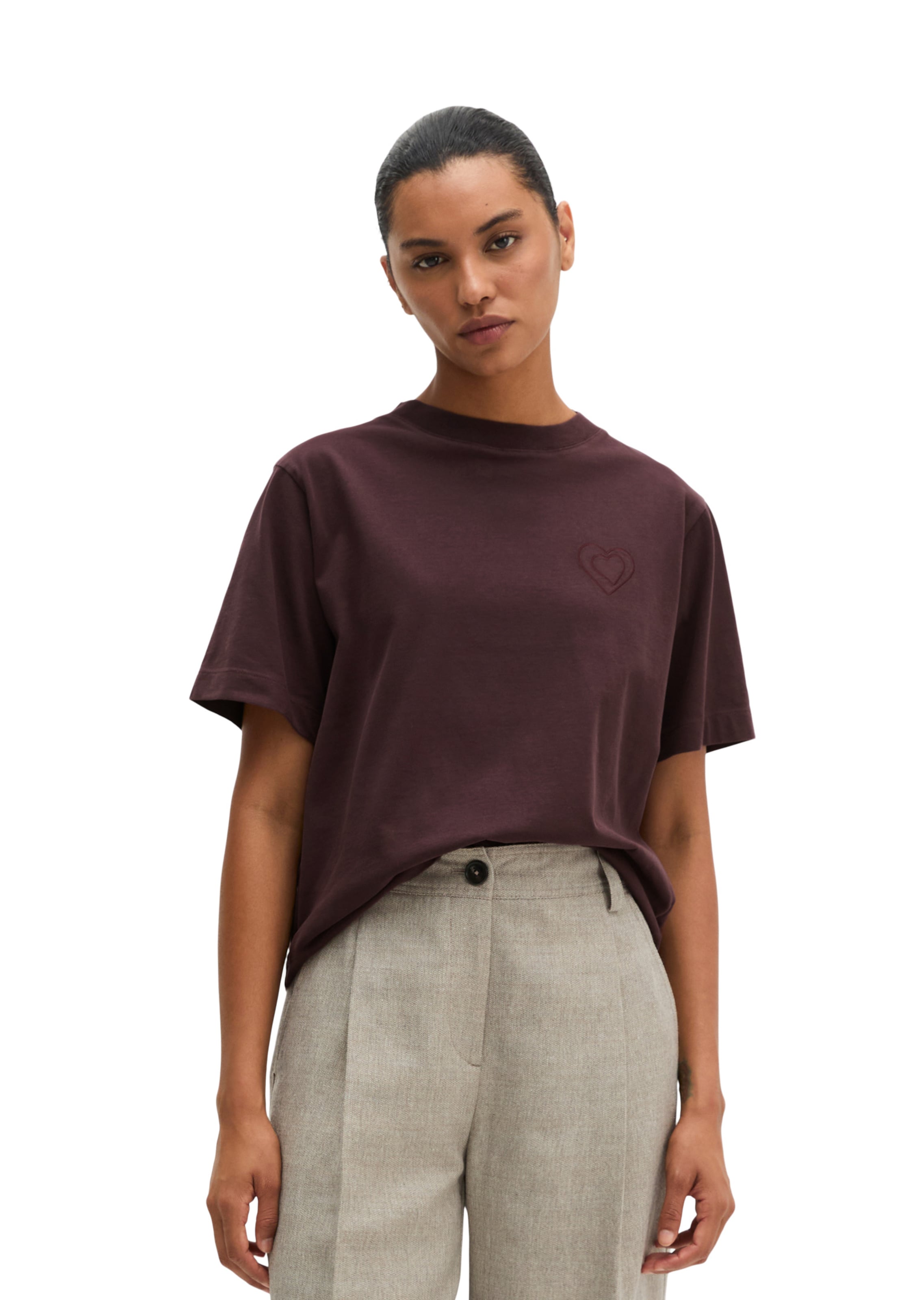 Marc O'Polo T-Shirt in Lila: Vorderseite