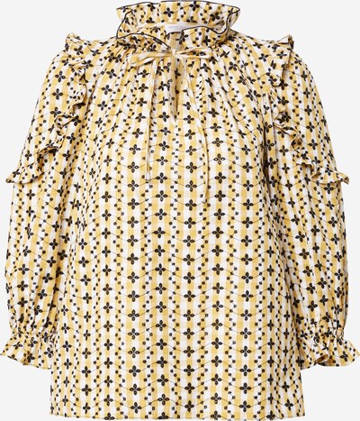 Hofmann Copenhagen Блуза 'Ilia' в жълто / черно / бяло, Преглед на продукта