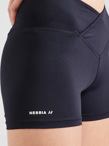 NEBBIA Skinny Παντελόνι φόρμας 'AGILE 475' σε μαύρο