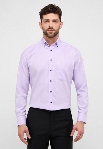 ETERNA Comfort fit Button Up Shirt in Purple: front