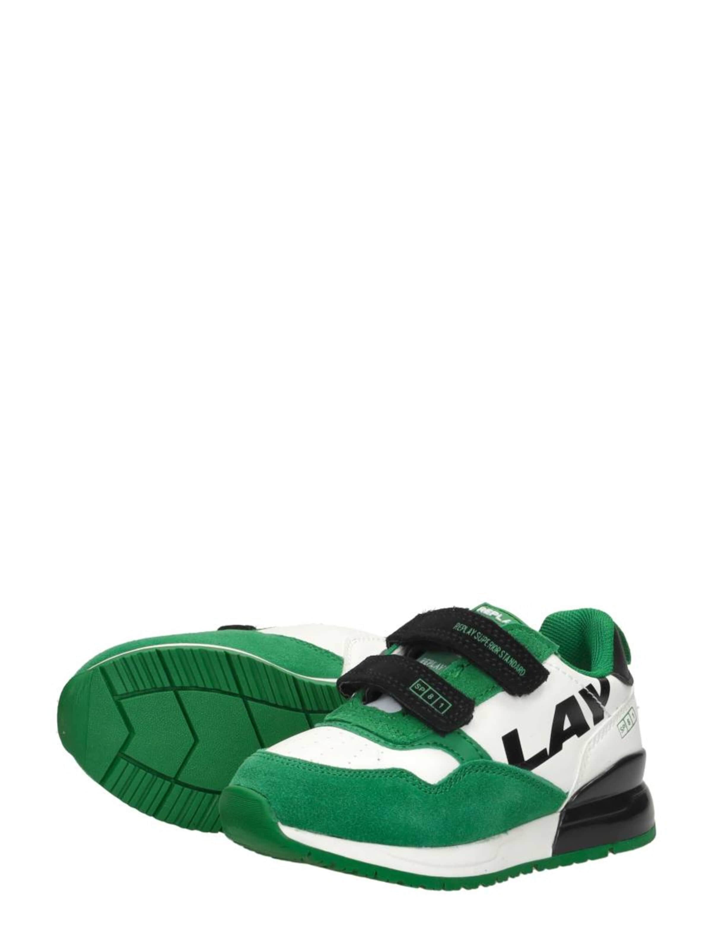 REPLAY Trainers 'Shoot Kid' in Green