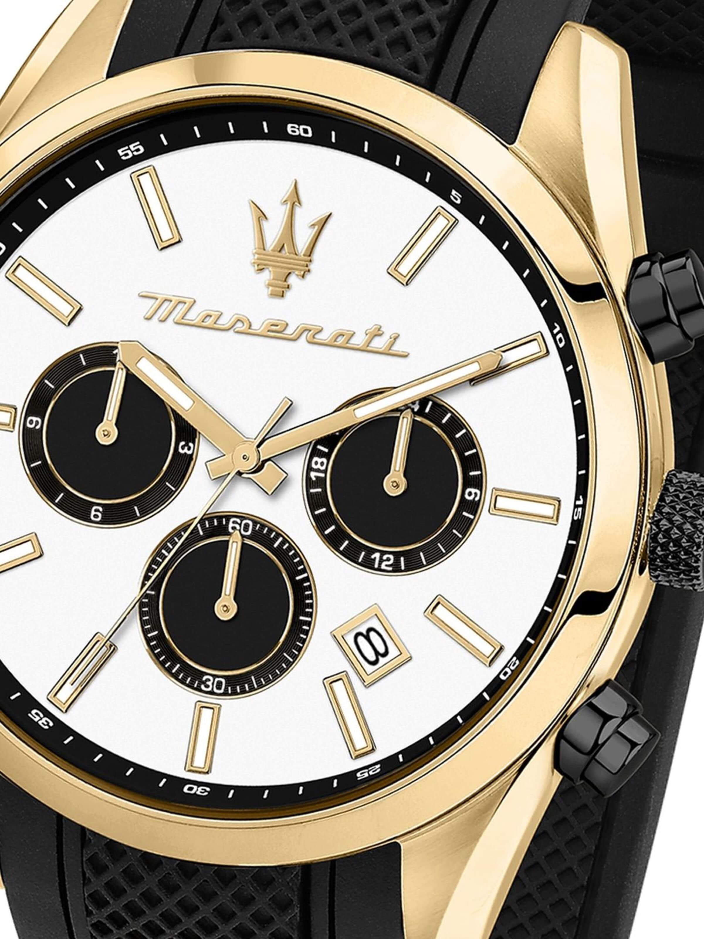 Maserati Analoguhr‌‌‌‌ in Schwarz