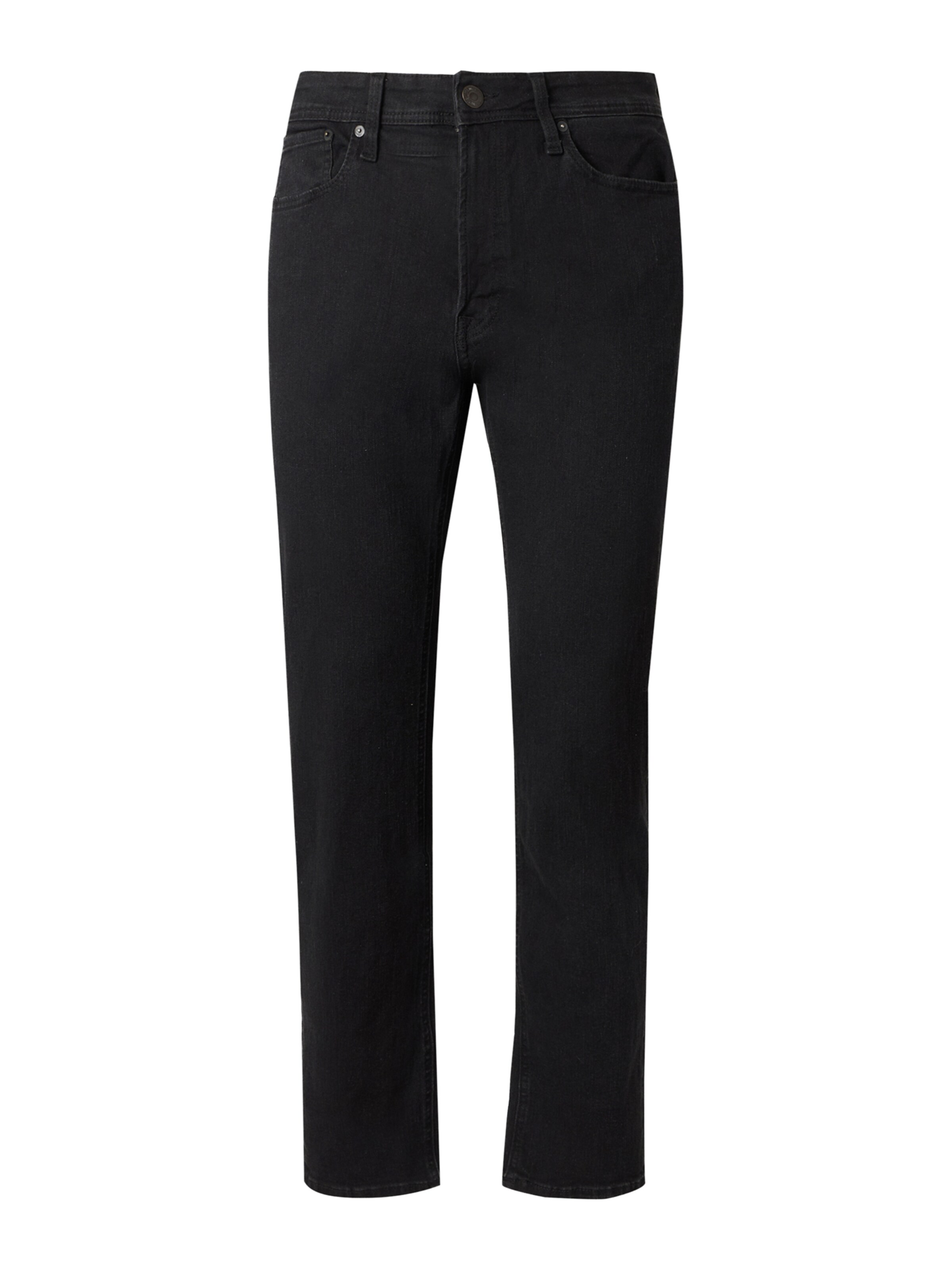 JACK & JONES Tapered Τζιν 'JJIMIKE JJORIGINAL' σε μαύρο: μπροστά