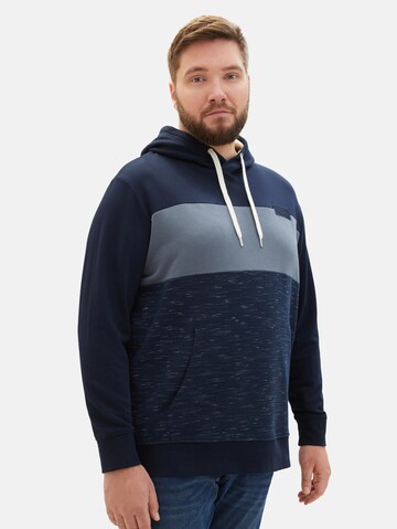 TOM TAILOR Men + Sweatshirt in Blue